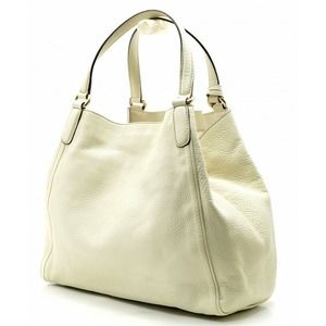 Gucci White Handbag Soho Fringe